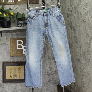 Aeropostale Mens Vintage Y2K Essex Straight Leg Jeans Light Blue 28x28